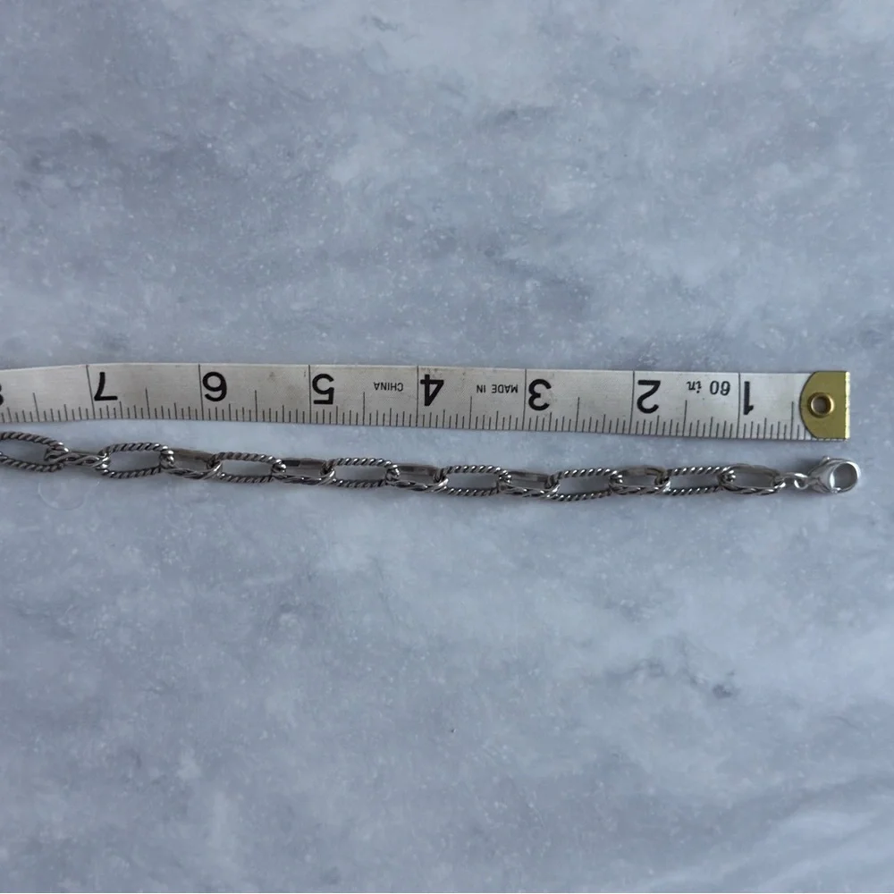 Sterling Silver Chain Bracelet New - Picture 6 of 6